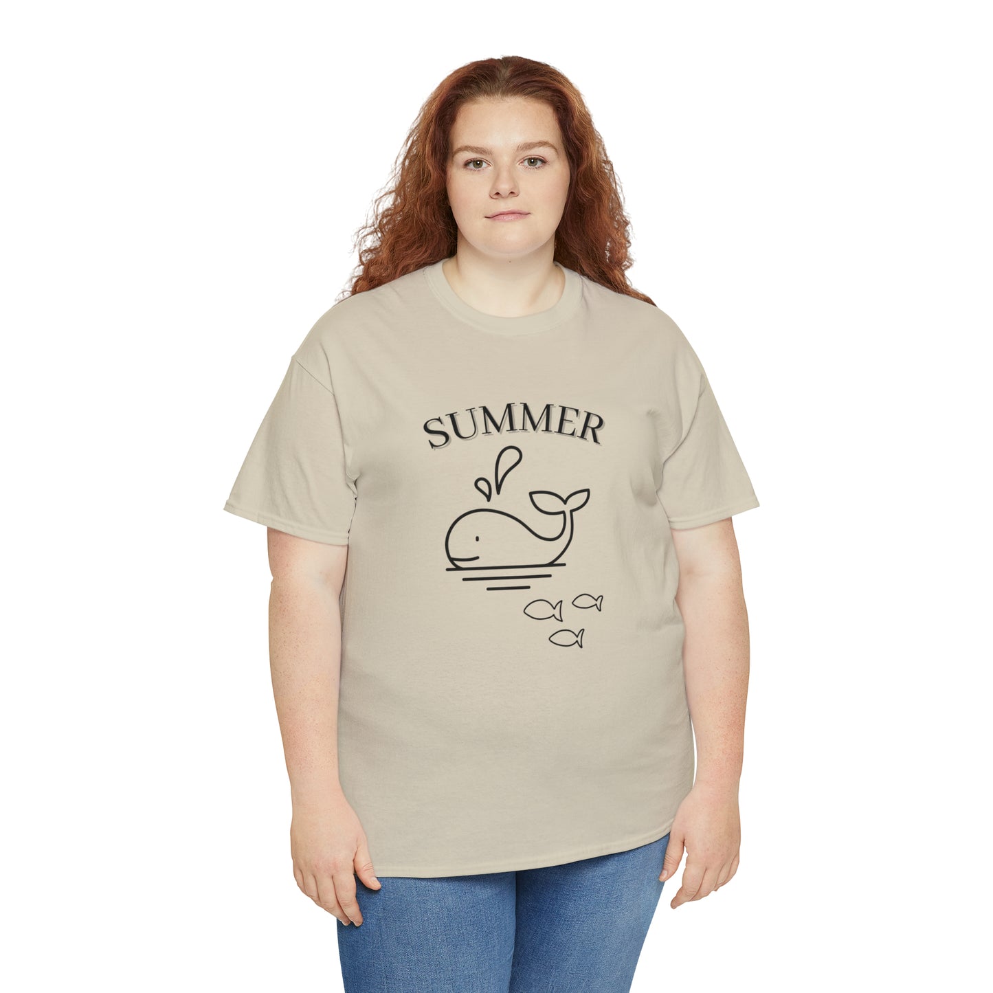 Summer T-shirt | Women's Summer T-shirt, Short Sleeve T-shirt, Beach T-shirt, Beach Lover Gift, Women's Summer Tee, Whale T-shirt