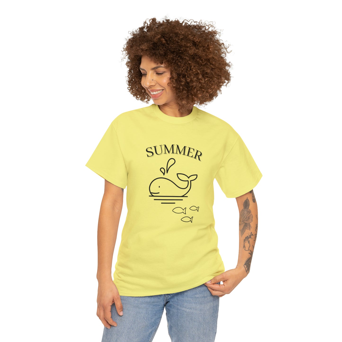 Summer T-shirt | Women's Summer T-shirt, Short Sleeve T-shirt, Beach T-shirt, Beach Lover Gift, Women's Summer Tee, Whale T-shirt