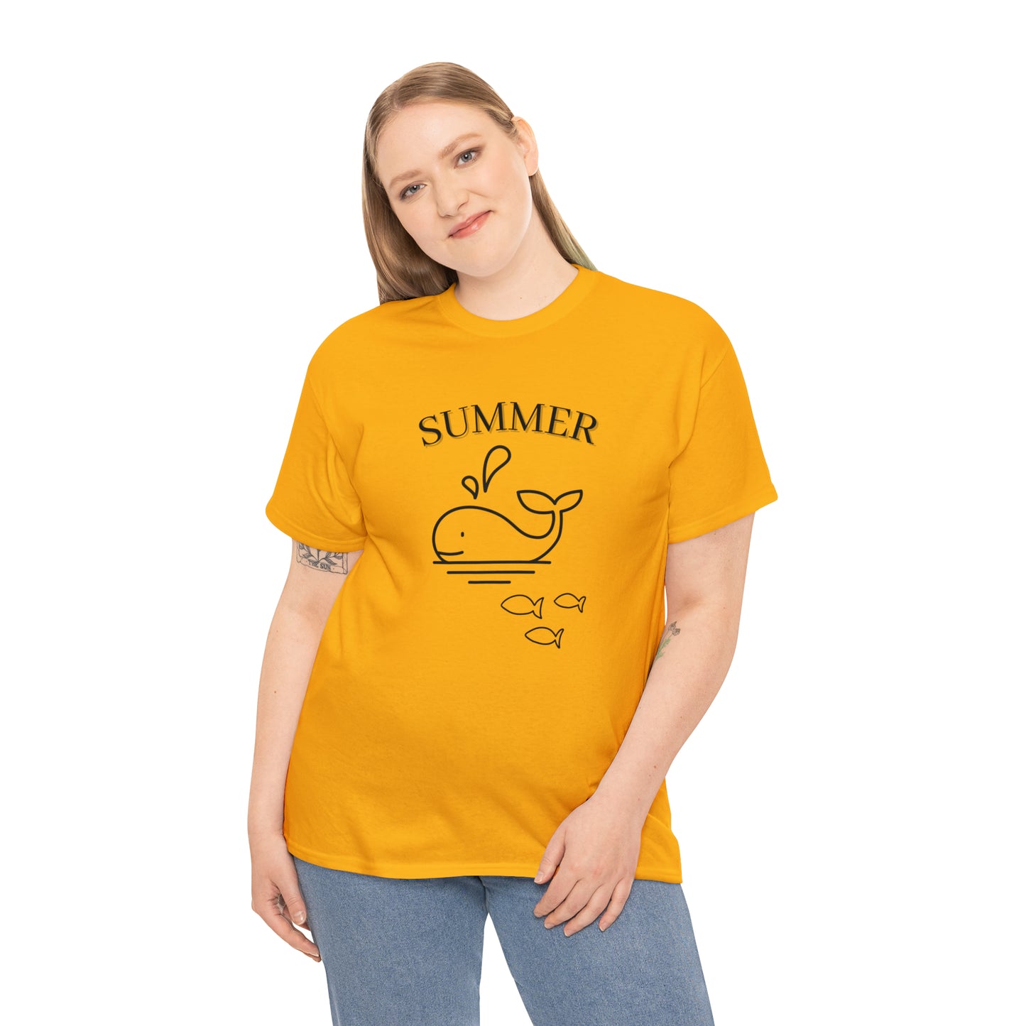 Summer T-shirt | Women's Summer T-shirt, Short Sleeve T-shirt, Beach T-shirt, Beach Lover Gift, Women's Summer Tee, Whale T-shirt