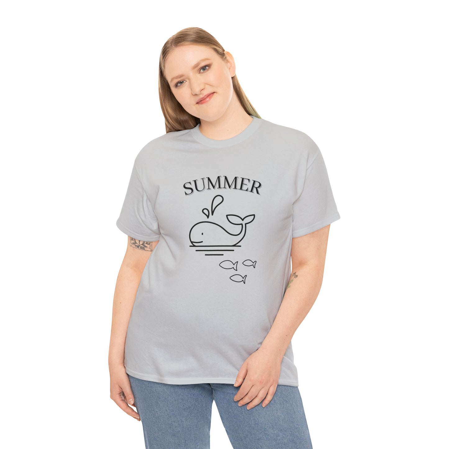 Summer T-shirt | Women's Summer T-shirt, Short Sleeve T-shirt, Beach T-shirt, Beach Lover Gift, Women's Summer Tee, Whale T-shirt