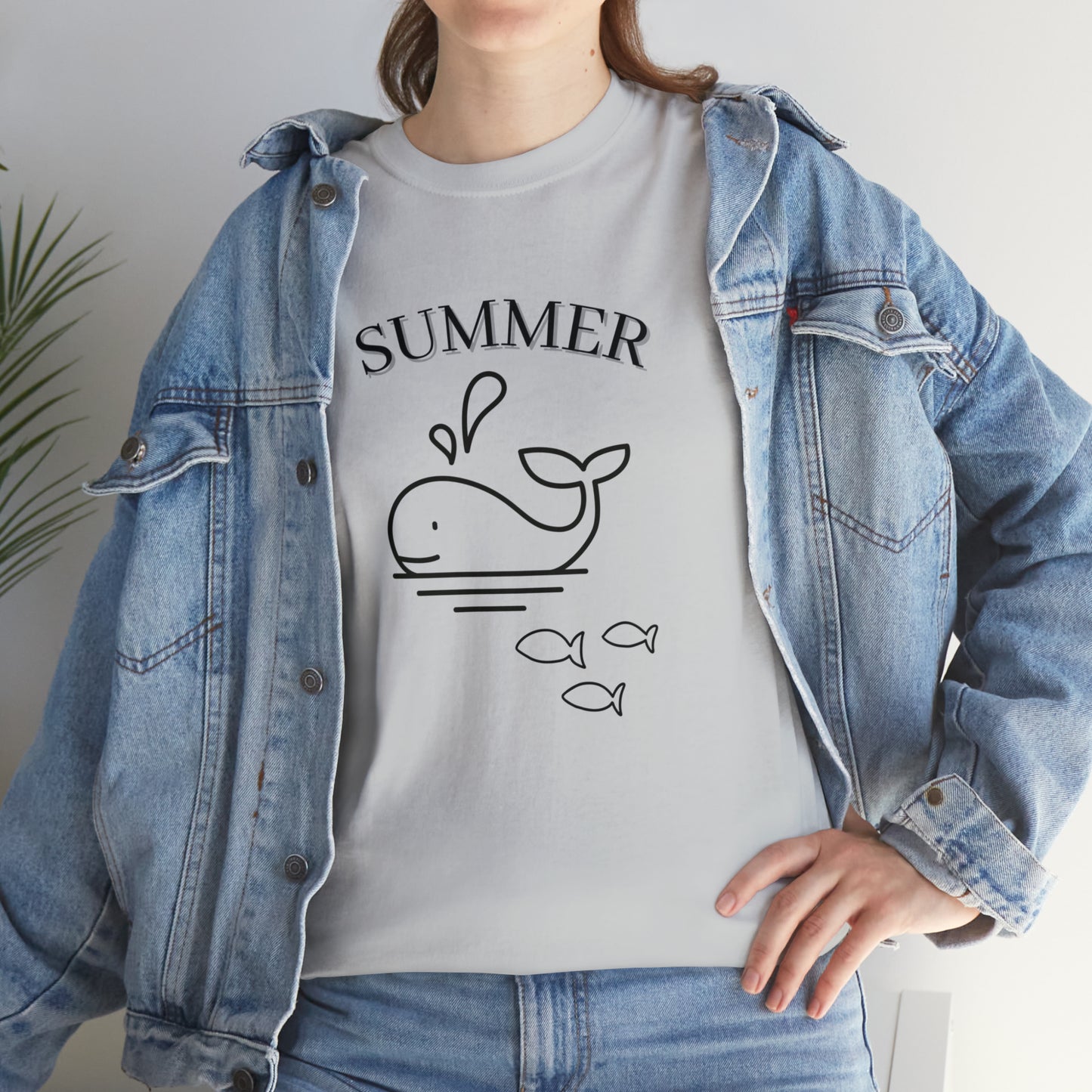 Summer T-shirt | Women's Summer T-shirt, Short Sleeve T-shirt, Beach T-shirt, Beach Lover Gift, Women's Summer Tee, Whale T-shirt