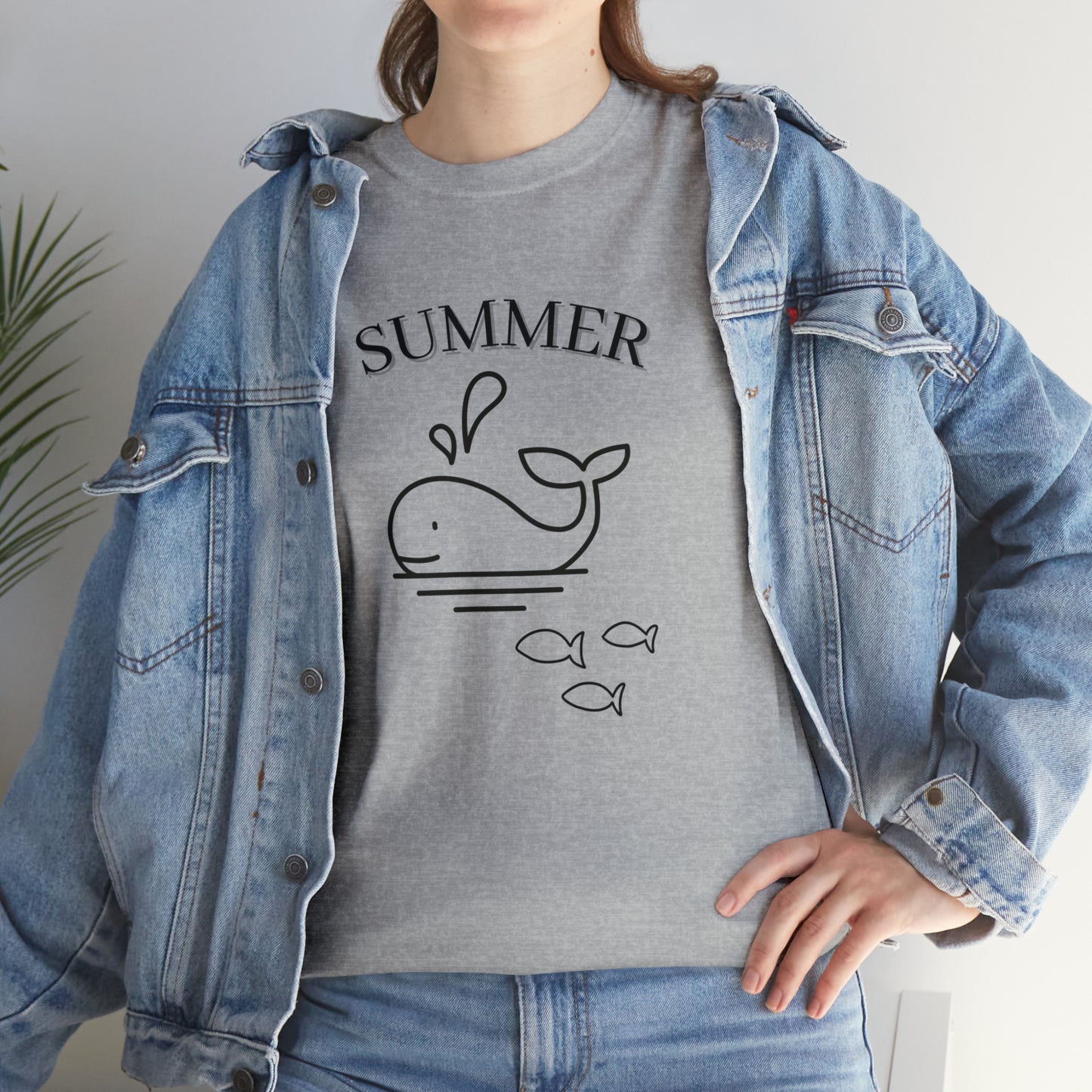 Summer T-shirt | Women's Summer T-shirt, Short Sleeve T-shirt, Beach T-shirt, Beach Lover Gift, Women's Summer Tee, Whale T-shirt
