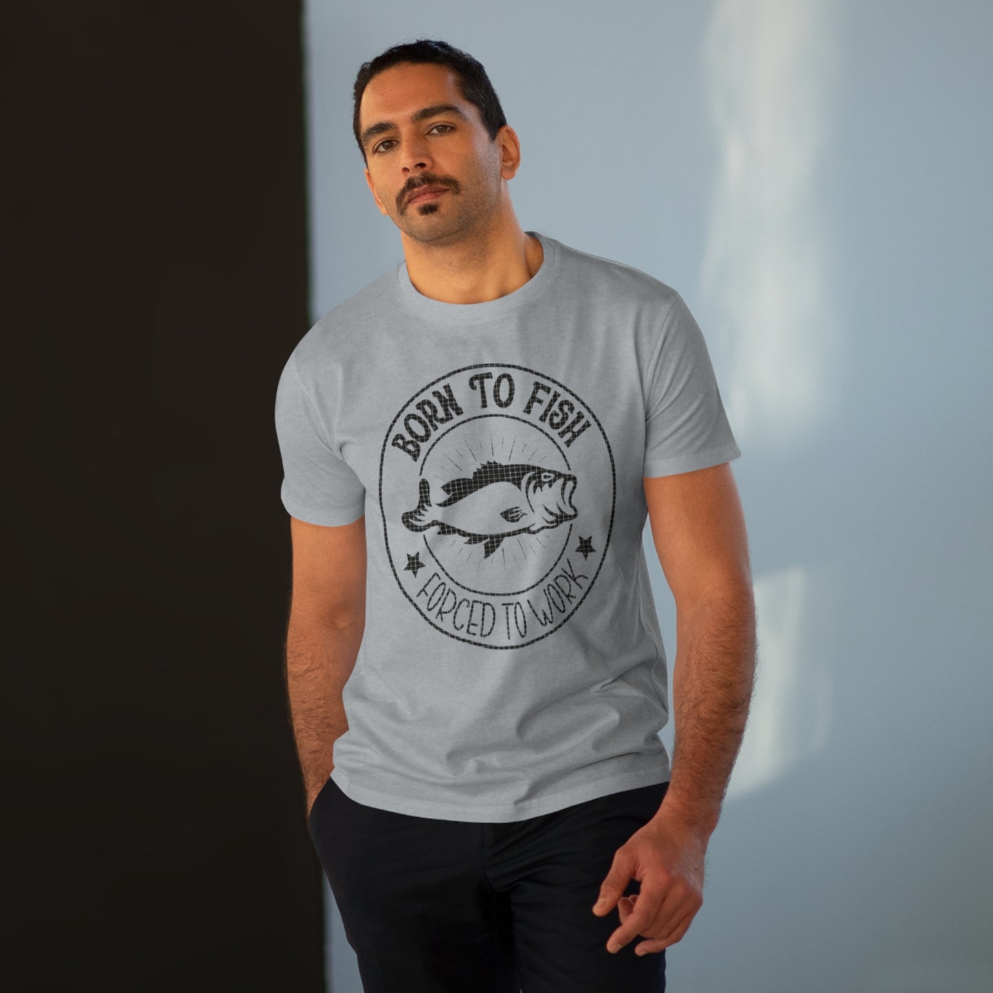 Men's Fishing T-Shirt | Born To Fish Forced To Word, Fisherman Gifts, Fathers Day Gift, Dad Gift, Fishing T-Shirt