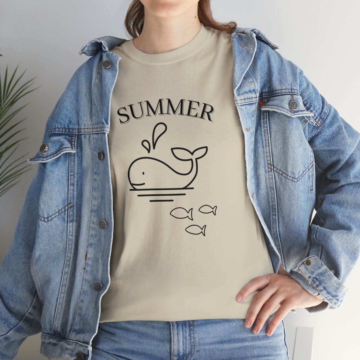 Summer T-shirt | Women's Summer T-shirt, Short Sleeve T-shirt, Beach T-shirt, Beach Lover Gift, Women's Summer Tee, Whale T-shirt