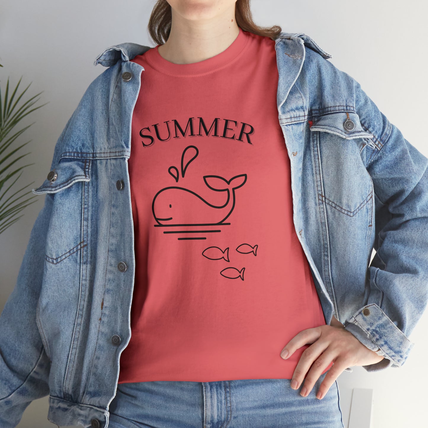 Summer T-shirt | Women's Summer T-shirt, Short Sleeve T-shirt, Beach T-shirt, Beach Lover Gift, Women's Summer Tee, Whale T-shirt