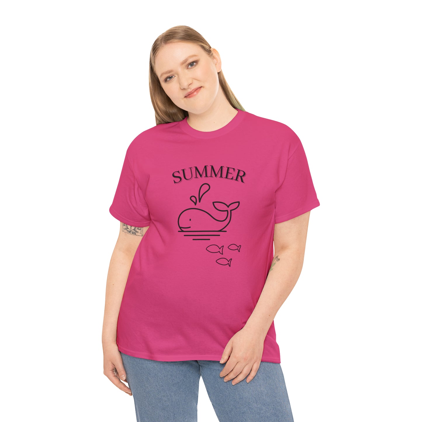 Summer T-shirt | Women's Summer T-shirt, Short Sleeve T-shirt, Beach T-shirt, Beach Lover Gift, Women's Summer Tee, Whale T-shirt