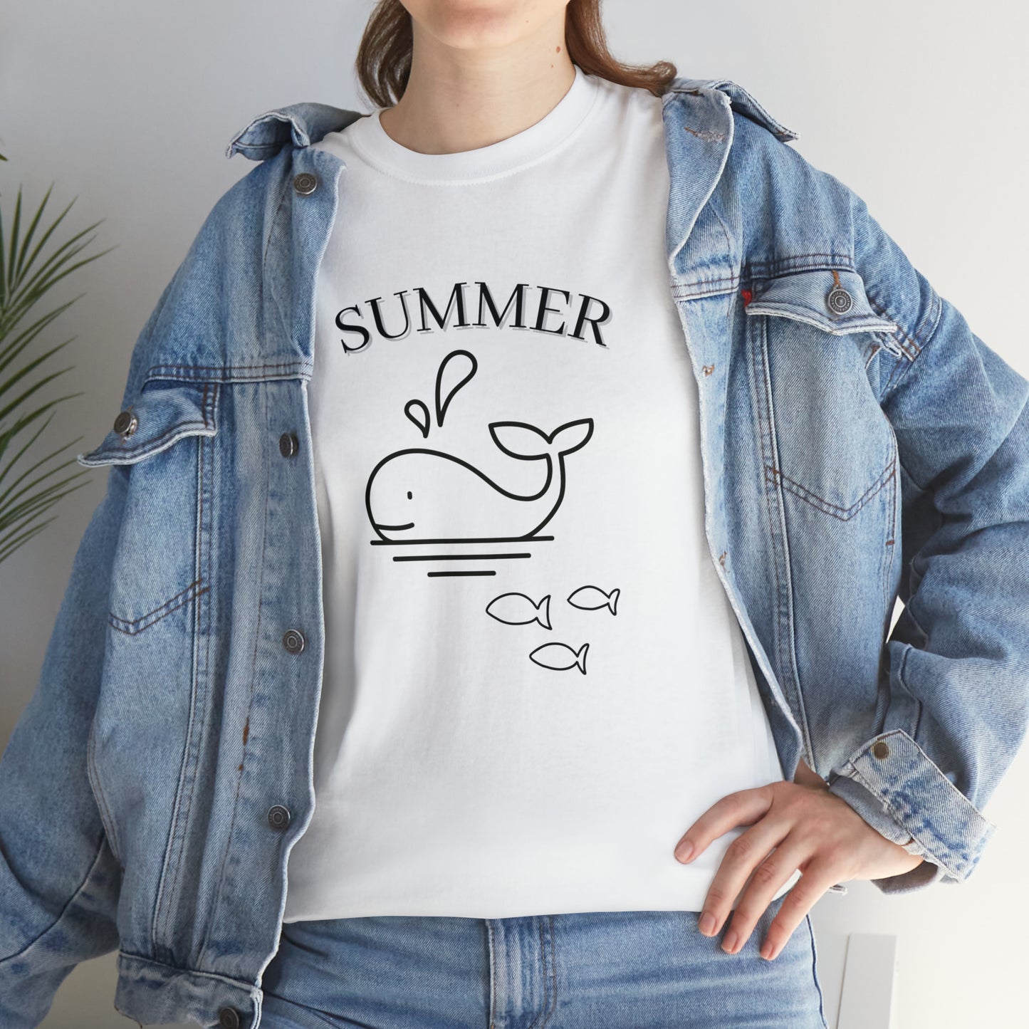 Summer T-shirt | Women's Summer T-shirt, Short Sleeve T-shirt, Beach T-shirt, Beach Lover Gift, Women's Summer Tee, Whale T-shirt