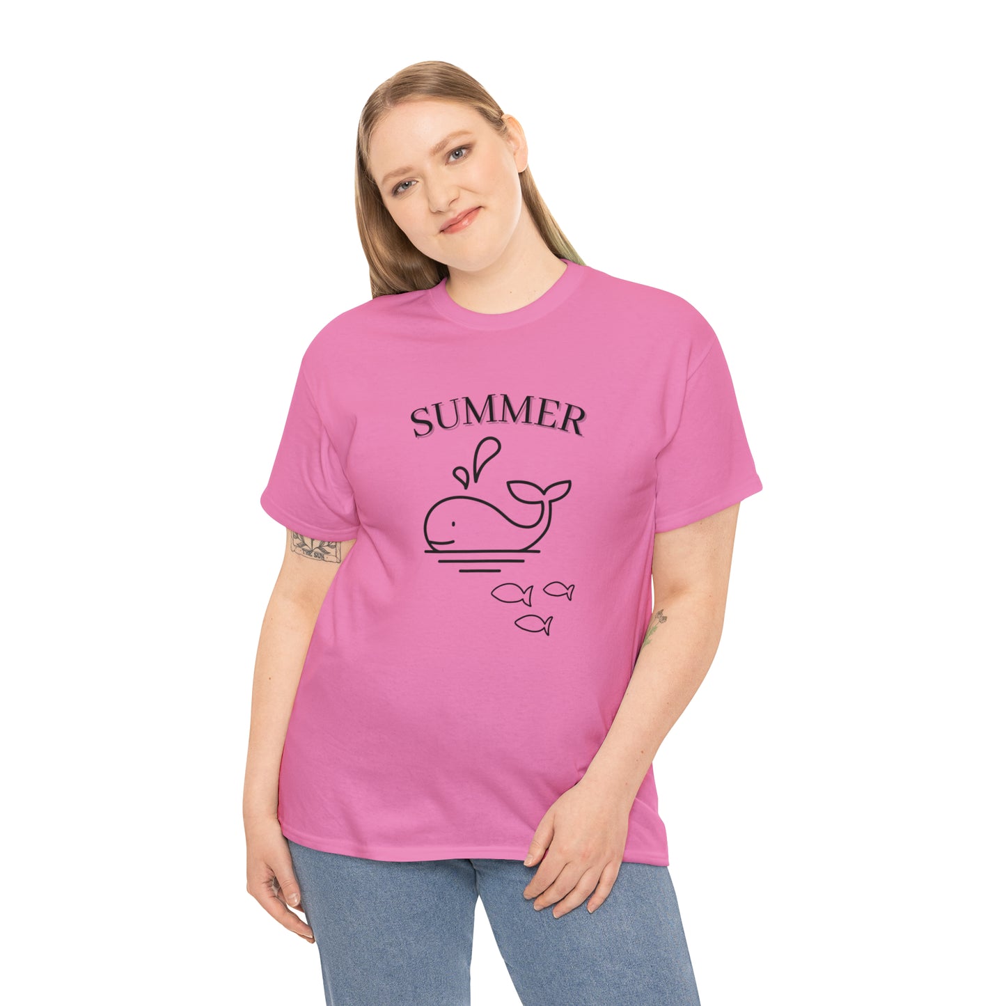 Summer T-shirt | Women's Summer T-shirt, Short Sleeve T-shirt, Beach T-shirt, Beach Lover Gift, Women's Summer Tee, Whale T-shirt
