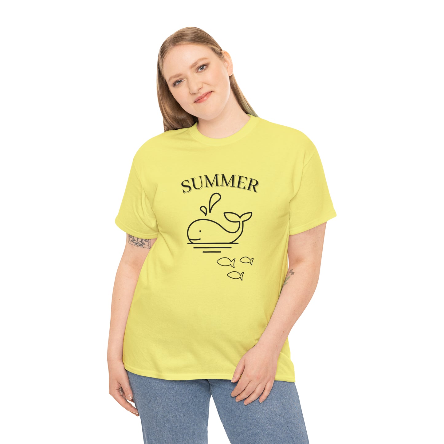 Summer T-shirt | Women's Summer T-shirt, Short Sleeve T-shirt, Beach T-shirt, Beach Lover Gift, Women's Summer Tee, Whale T-shirt