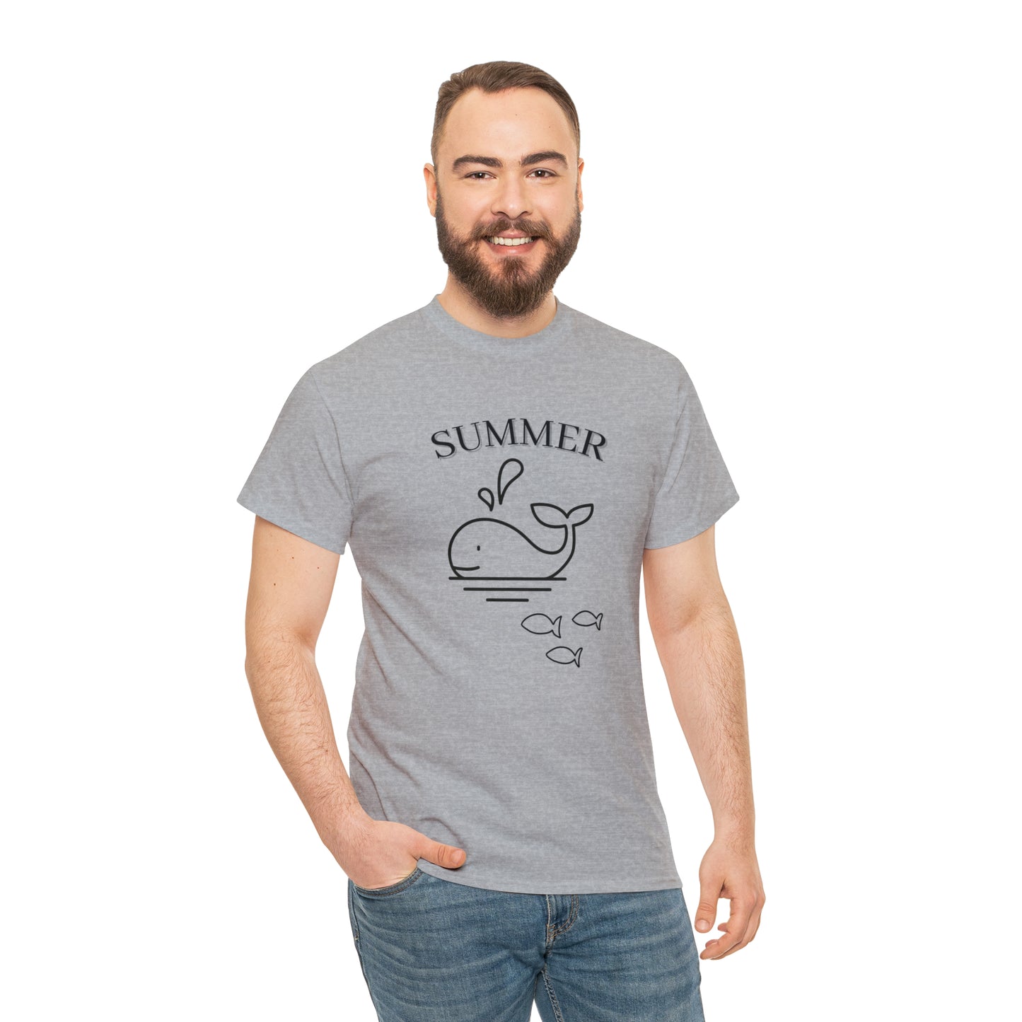 Summer T-shirt | Women's Summer T-shirt, Short Sleeve T-shirt, Beach T-shirt, Beach Lover Gift, Women's Summer Tee, Whale T-shirt