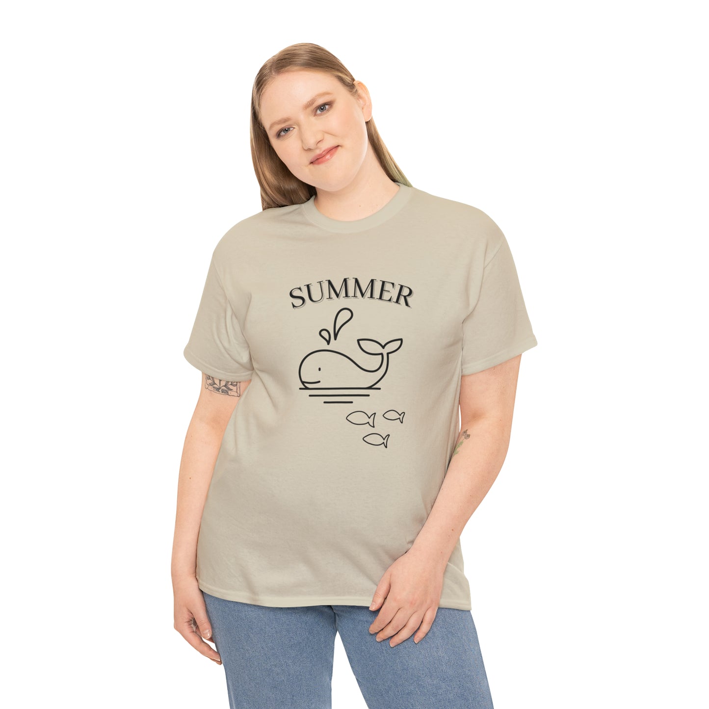 Summer T-shirt | Women's Summer T-shirt, Short Sleeve T-shirt, Beach T-shirt, Beach Lover Gift, Women's Summer Tee, Whale T-shirt