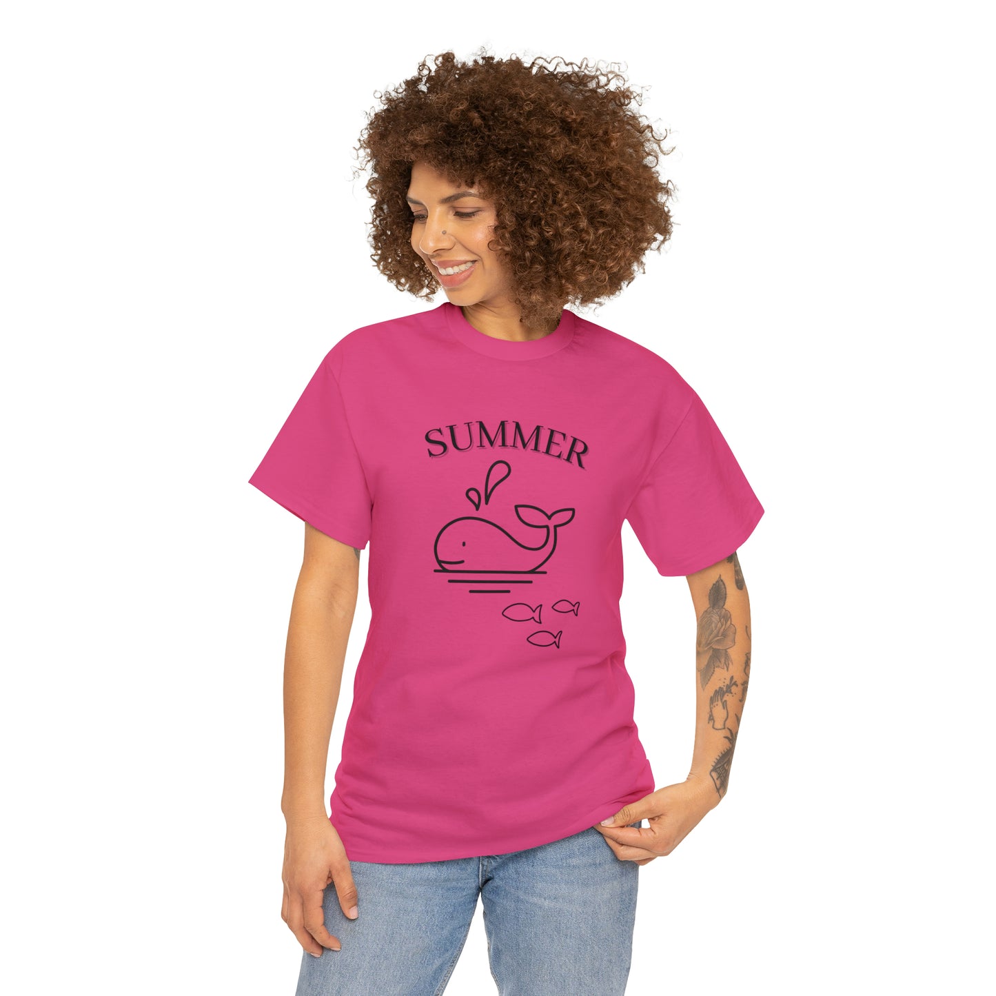 Summer T-shirt | Women's Summer T-shirt, Short Sleeve T-shirt, Beach T-shirt, Beach Lover Gift, Women's Summer Tee, Whale T-shirt