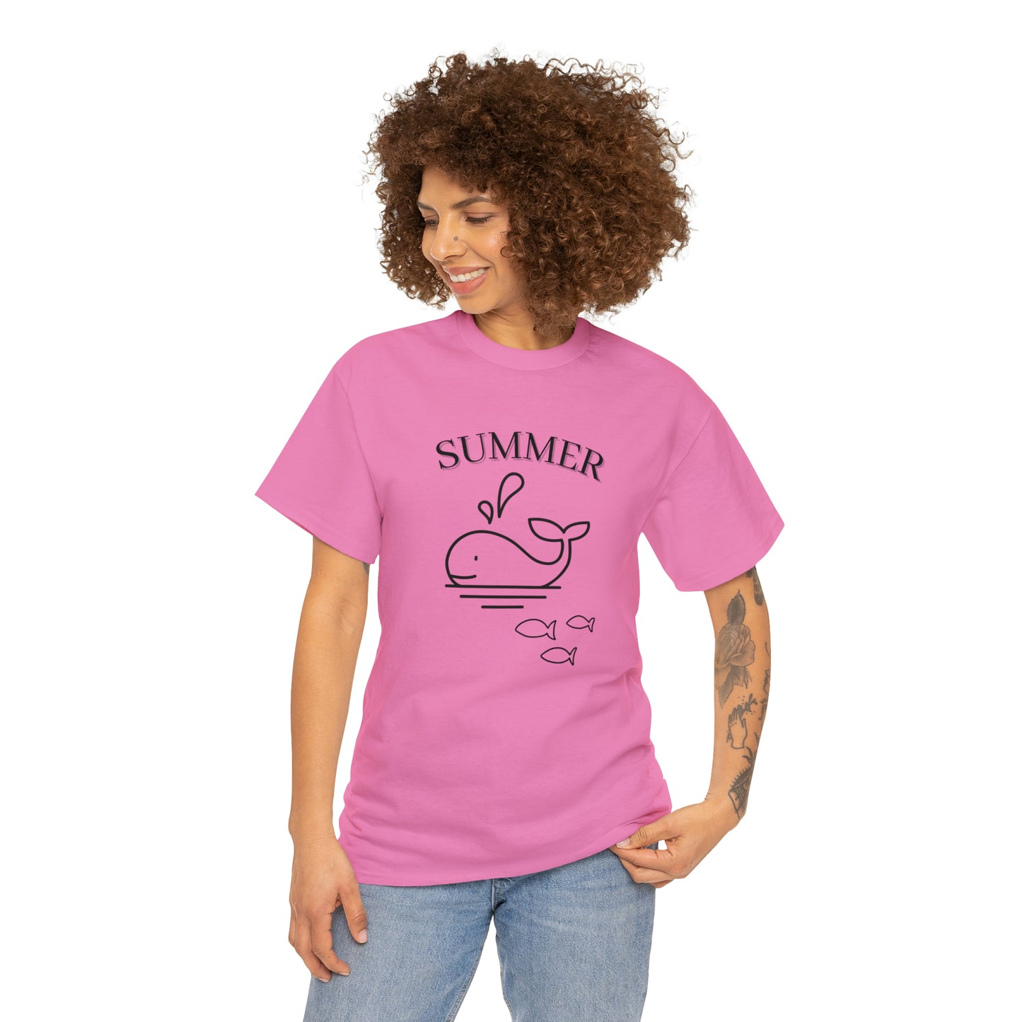 Summer T-shirt | Women's Summer T-shirt, Short Sleeve T-shirt, Beach T-shirt, Beach Lover Gift, Women's Summer Tee, Whale T-shirt