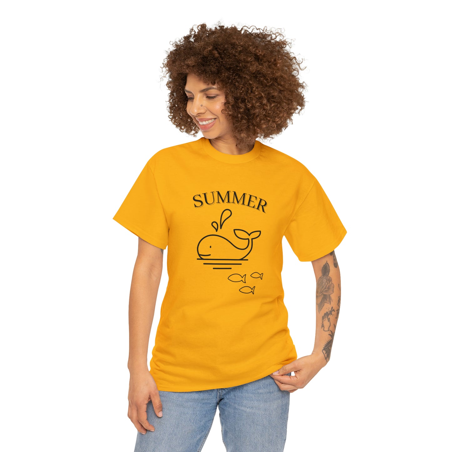 Summer T-shirt | Women's Summer T-shirt, Short Sleeve T-shirt, Beach T-shirt, Beach Lover Gift, Women's Summer Tee, Whale T-shirt