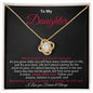 To My Daughter Gift | Love Knot Necklace - Gift For Daughter