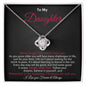 To My Daughter Gift | Love Knot Necklace - Gift For Daughter