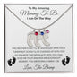 Amazing Mommy To Be | Gift For New Mom - Mother's Day Baby Feet Necklace