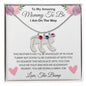 Amazing Mommy To Be | Gift For New Mom - Mother's Day Baby Feet Necklace