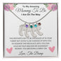 Amazing Mommy To Be | Gift For New Mom - Mother's Day Baby Feet Necklace