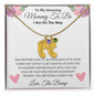 Amazing Mommy To Be | Gift For New Mom - Mother's Day Baby Feet Necklace