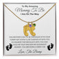 Amazing Mommy To Be | Gift For New Mom - Mother's Day Baby Feet Necklace