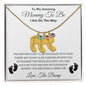 Amazing Mommy To Be | Gift For New Mom - Mother's Day Baby Feet Necklace