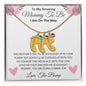 Amazing Mommy To Be | Gift For New Mom - Mother's Day Baby Feet Necklace