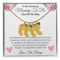 Amazing Mommy To Be | Gift For New Mom - Mother's Day Baby Feet Necklace