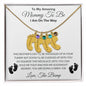 Amazing Mommy To Be | Gift For New Mom - Mother's Day Baby Feet Necklace