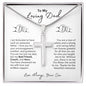 To My Loving Dad Necklace | Cross Necklace Gift - Father's Day