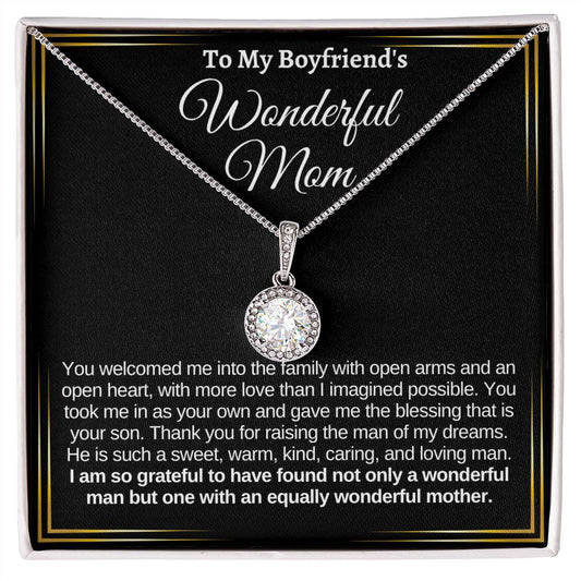 To My Boyfriend's Mom Gift | Necklace Gift for Mother's Day, Boyfriend's Mom, Birthday