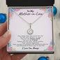 To My Mother-in Law Gift | Mother's Day Gift from Daughter, Necklace For Birthday, From son