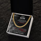 To My Son Necklace | Cuban Link Gift For Son From Mom
