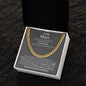 To My Man | Cuban Link Necklace