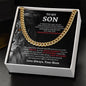 To My Son Necklace | Cuban Link Gift For Son From Mom