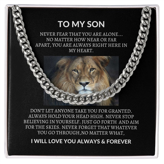 To My Son Necklace | Love, Mom Or Dad Gift