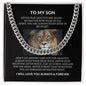 To My Son Necklace | Love, Mom Or Dad Gift