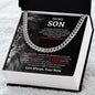 To My Son Necklace | Cuban Link Gift For Son From Mom