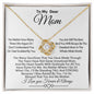 To My Dear Mom Necklace | Mother's Day Gift, To Mom From Son Or Daughter, Women Jewelry