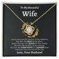 To My Beautiful Wife | Necklace Gift - Wife, Soulmate, Birthday, Anniversary