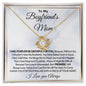 To My Boyfriend's Mom Gift | Necklace , Mother's Day Gift, Jewelry Gift
