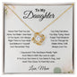 To My Daughter Necklace | Gift To Daughter From Mom - Love Knot