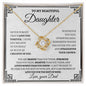 My Beautiful Daughter | Love Knot Necklace Gift - Graduation, Birthday