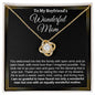 To My Boyfriend's Wonderful Mom | Gift For Mother's Day, Jewelry For Women, Necklace For Mom