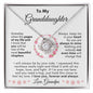 To My Granddaughter Necklace | Gift For Granddaughter - Grandfather To Granddaughter, Birthday, Graduation