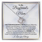 To My Boyfriend's Mom Gift | Necklace , Mother's Day Gift, Jewelry Gift