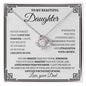 My Beautiful Daughter | Love Knot Necklace Gift - Graduation, Birthday