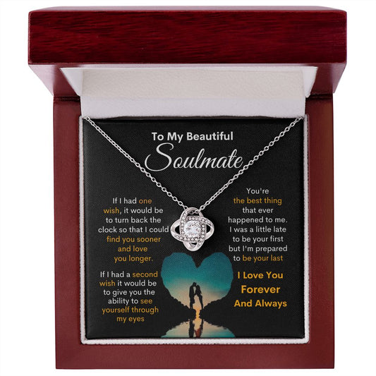 My Beautiful Soulmate Necklace | Gift for wife, girlfriend, soulmate - From Husband, Future Husband
