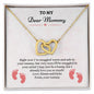 To My Dear Mommy | Interlocking Hearts Gift Necklace - Love For Mom