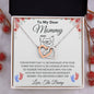 My Dear Mommy Gift | Interlocking Hearts Necklace - Gift For Mom, New Mom, Mother's Day Gift